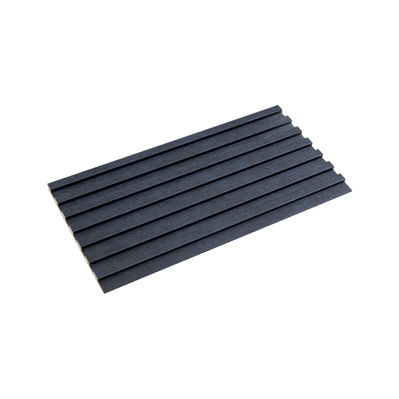 Revêtement mural en bois-plastique rainuré 3D écologique